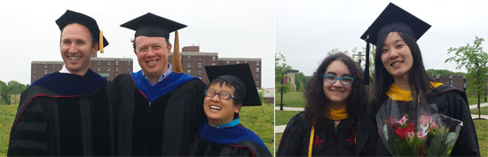 2016 Jensen Lab and Eden Buenaventura and Karen Leuconvocation at convocation.